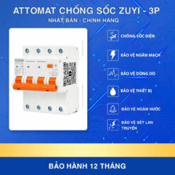 ATTOMAT CHỐNG SỐC ZUYI 3 PHA ĐIỆN 380V