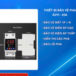 SẢN PHẨM BẢO VỆ MẤT PHA CHO ĐỘNG CƠ 1 PHA 63A