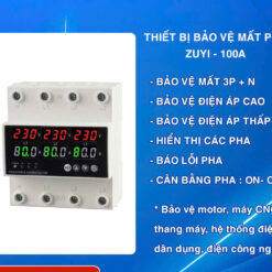 SẢN PHẨM BẢO VỆ MẤT PHA CHO ĐỘNG CƠ 3 PHA 100A